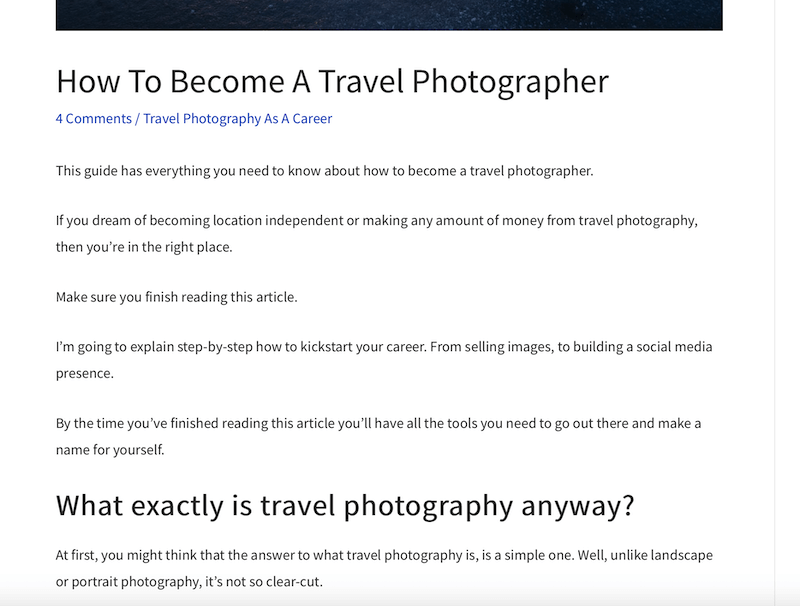 World of Travel Photography